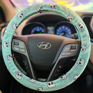 Jack the pumpkin king steering wheel cover, Steering wheel cover, Halloween steering wheel cover, skeleton, skull