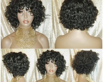 Wigs For Black Women Human Hair Etsy