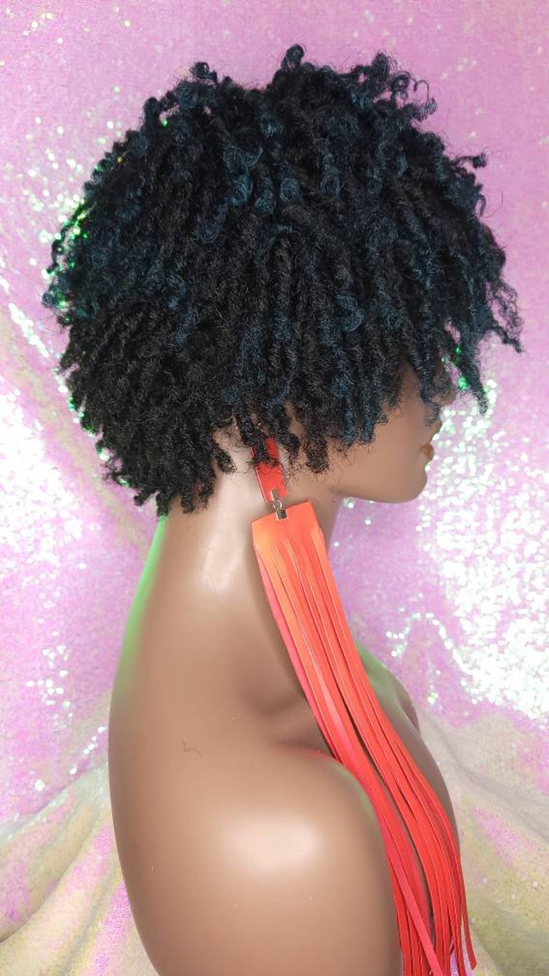 Wig Dreadlocks Afrocentric Short Afro Kinky Coily Twist Etsy