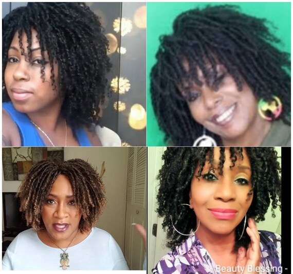 Wig Soft Kinky Twist Locs Natural Style Full Cap Fashion Designer Hair Dreadlocks Sister Locs Wig