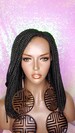 Wig Box Braids Bob Lace Wig Flexible Parting Bob Lace Wig Small Box Braid Bob Wigs 