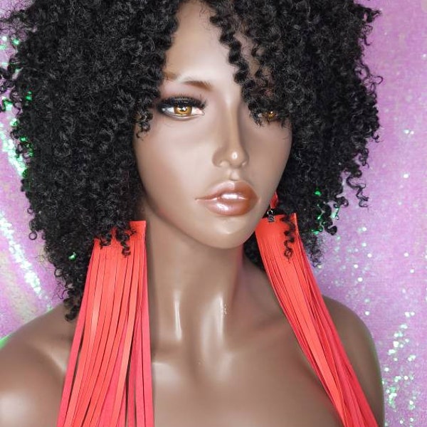 WIG Afro Coil Bantu Knot Twist Out Kinky Twist Hair Full Cap Natural Wig Natural Hairstyle Locs Wig Afro Twist Hair Wig