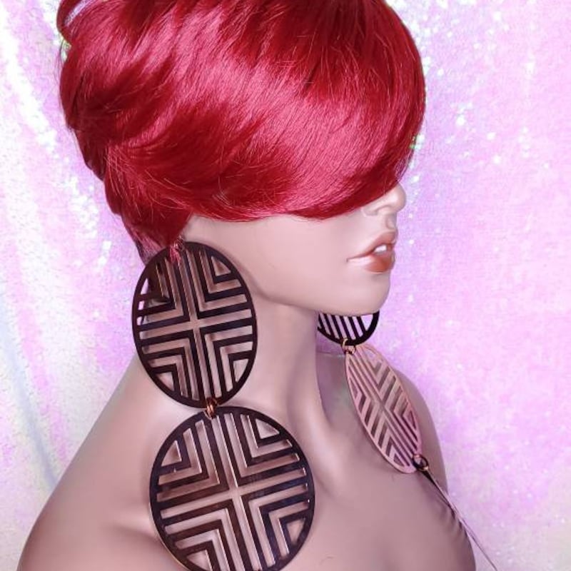 Ombre Wine Red Wigs - Etsy