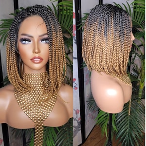 Brown Box Braids 