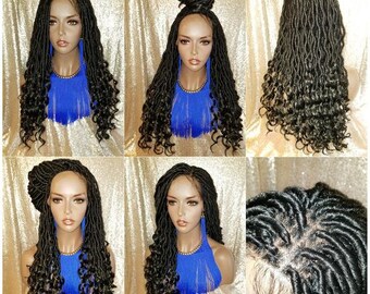 Goddess Locs Flexible Parting Lace Front Wig 100% Premium 