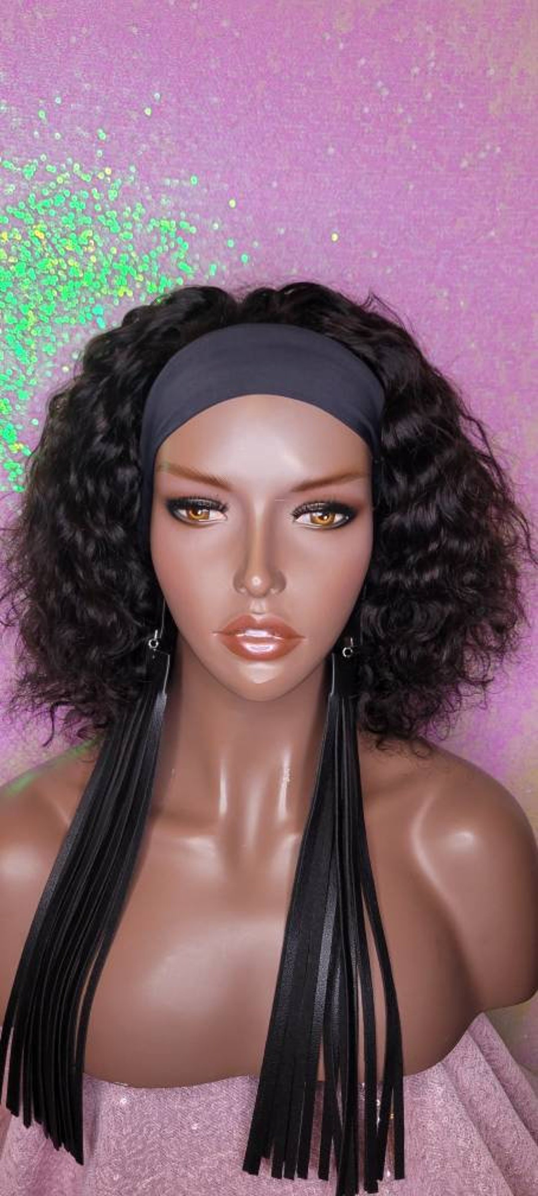Perruque Complète Synthétique Couleur Chocolat Cuivré - Style Bandeau Frontal (Stirnband) - Neuf Avec étiquettes