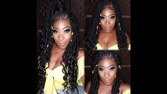 Goddess Locs Flexible Parting Lace Front Wig Goddess Locs Flexible Parting Lace Front Wig 100% Premium  main image 4