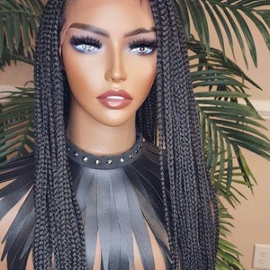 Box Braids HD Lace Front Wig: Glueless Braided Wig