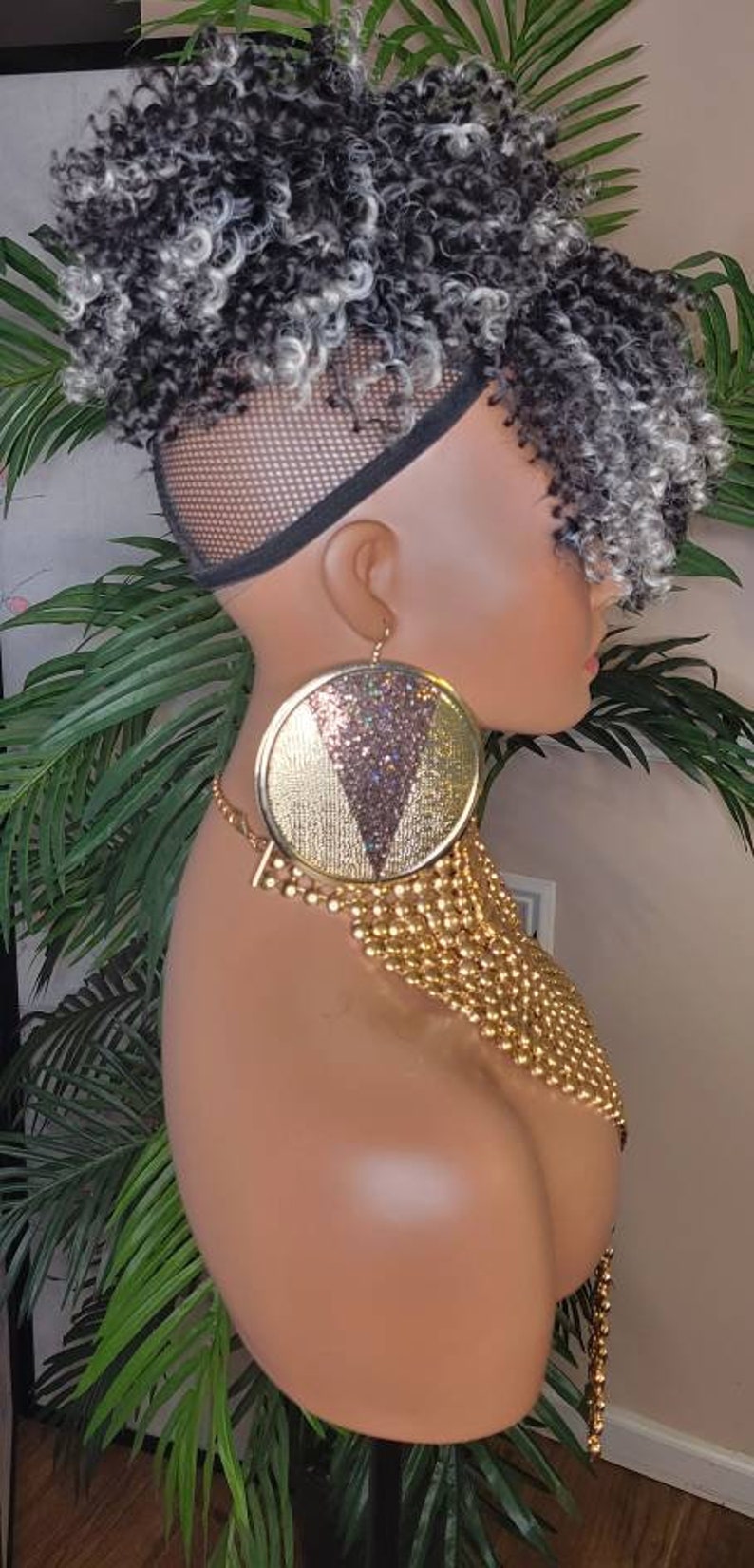 Hair Ponytail Afro Kinky Straw Curls Bangs Ponytail Afro Hair Etsy