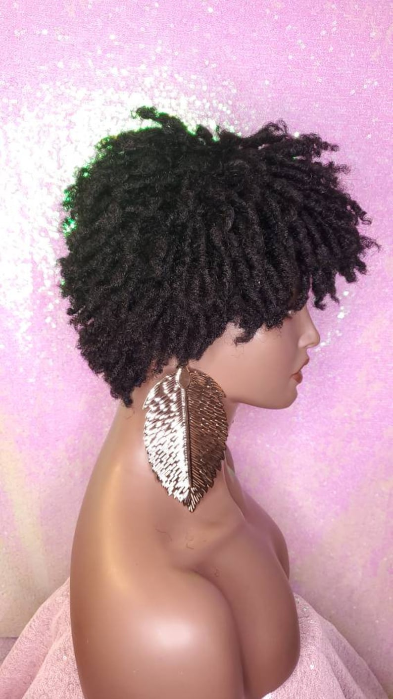 Wig Dreadlocks Afrocentric Short Afro Kinky Coily Twist Etsy