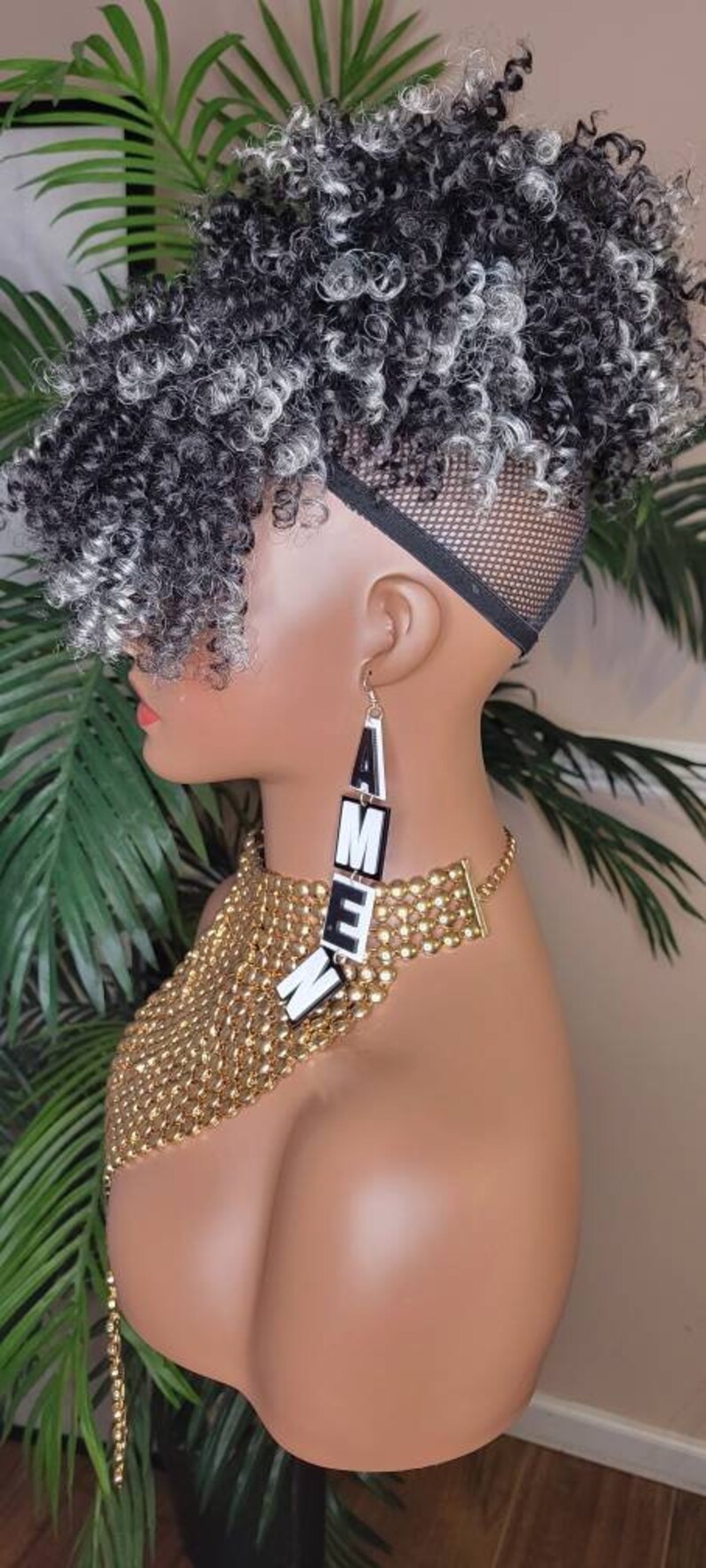 Hair Ponytail Afro Kinky Straw Curls Bangs Ponytail Afro Hair Etsy