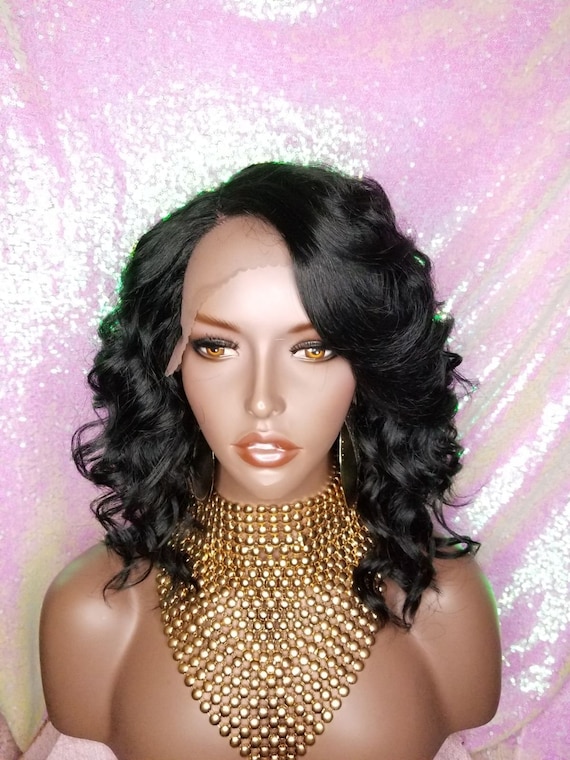 Body Wave Lace Front Wig Wavy Curly Bob Hair Style Lace Wig - Etsy Body Wave Lace Front Wig Wavy Curly Bob Hair Style Lace Wig - Etsy