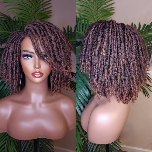 WIG Afro Kinky Twist Dreadlocks Locs Lace Wig Natural Style - Etsy WIG Afro Kinky Twist Dreadlocks Locs Lace Wig Natural Style - Etsy