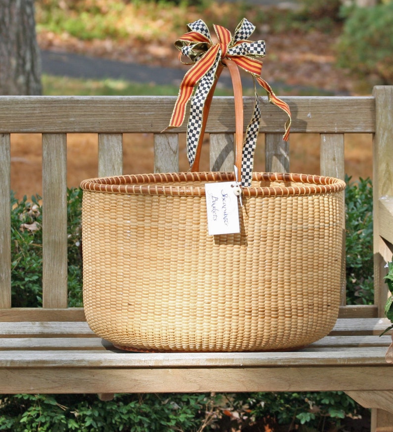 18inch oval Nantucketstyle basket Etsy