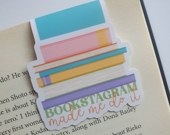 Bookstagram Made Me Do It Magnetic Bookmark – Book Accessories – Page Saver  – Page Clip - Reading Gifts - Book Lover - Instagram - Booktok