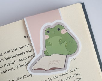 Frog Magnetic Bookmark – Book Accessories – Page Saver – Colourful – Page Clip - Reading Gifts - Book Lover - Animals - Wildlife