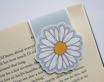 Daisy Magnetic Bookmark - Book Accessories – Page Saver – Colourful – Page Clip - Reading Gifts - Book Lover - Planner Marker - Flowers