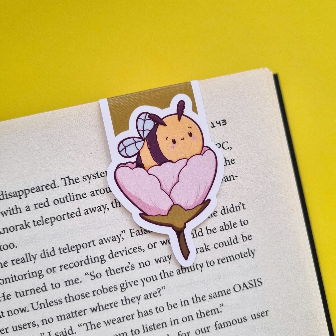 Bumble Bee Magnetic Bookmark Book Accessories Page Saver Colourful ...