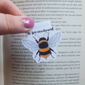 Bee Magnetic Bookmark Book Accessories Page Saver Colourful Page Clip Bumble Bee To Bee Continued Reading Gifts Book Lover image 5