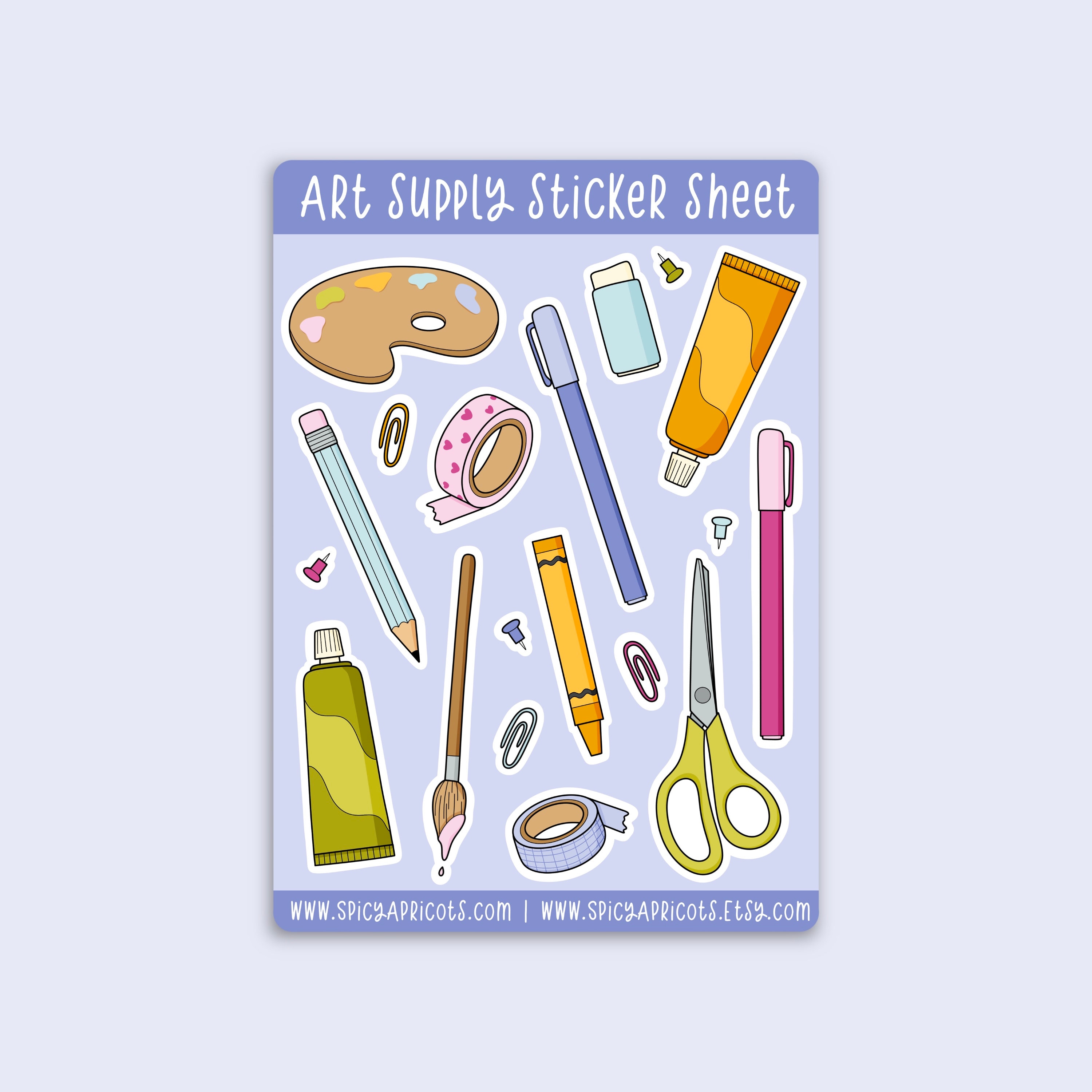 Art Supplies Stickers 