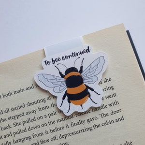 Bee Magnetic Bookmark Book Accessories Page Saver Colourful Page Clip Bumble Bee To Bee Continued Reading Gifts Book Lover image 1