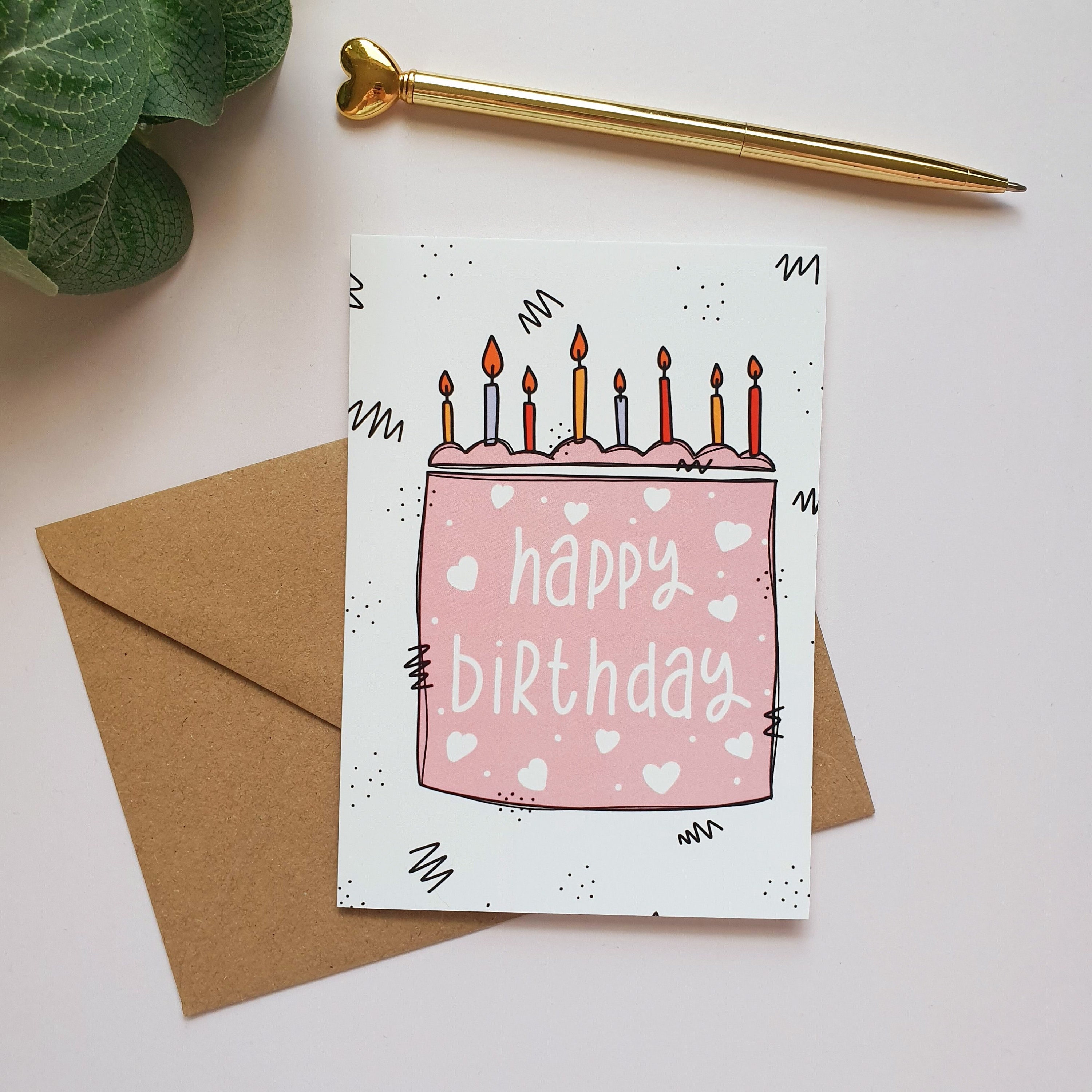 Pastel Happy Birthday Card - Venngage
