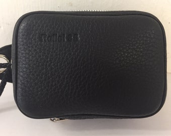 Black Soft Leather Camera Case with Pouch for Rollei 35 Series