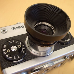 Anodized Aluminum Lens Hood for Rollei 35 f3.5 Aperture Camera Free Shipping!
