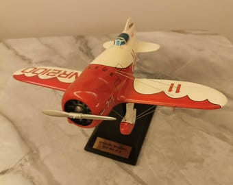 Granville Brothers Gee Bee R.1 Racer: Handmade Wood Airplane Model (1/20 Scale)