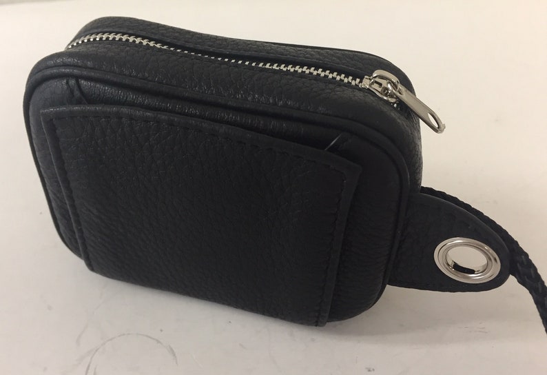 Étui en cuir souple noir avec pochette pour appareils photo Rollei série 35 Livraison gratuite image 3