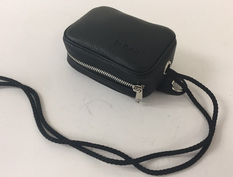 Étui en cuir souple noir avec pochette pour appareils photo Rollei série 35 Livraison gratuite image 2