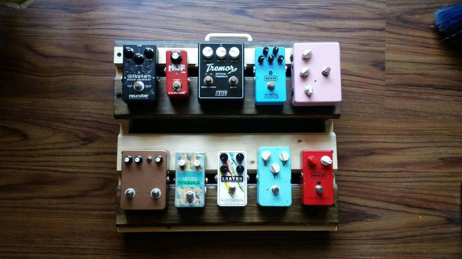 Guitar Pedalboard 2 Tier Etsy