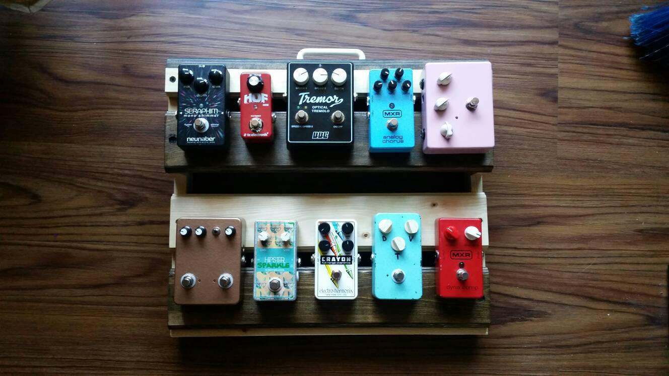 Guitar pedalboard 2 tier Etsy