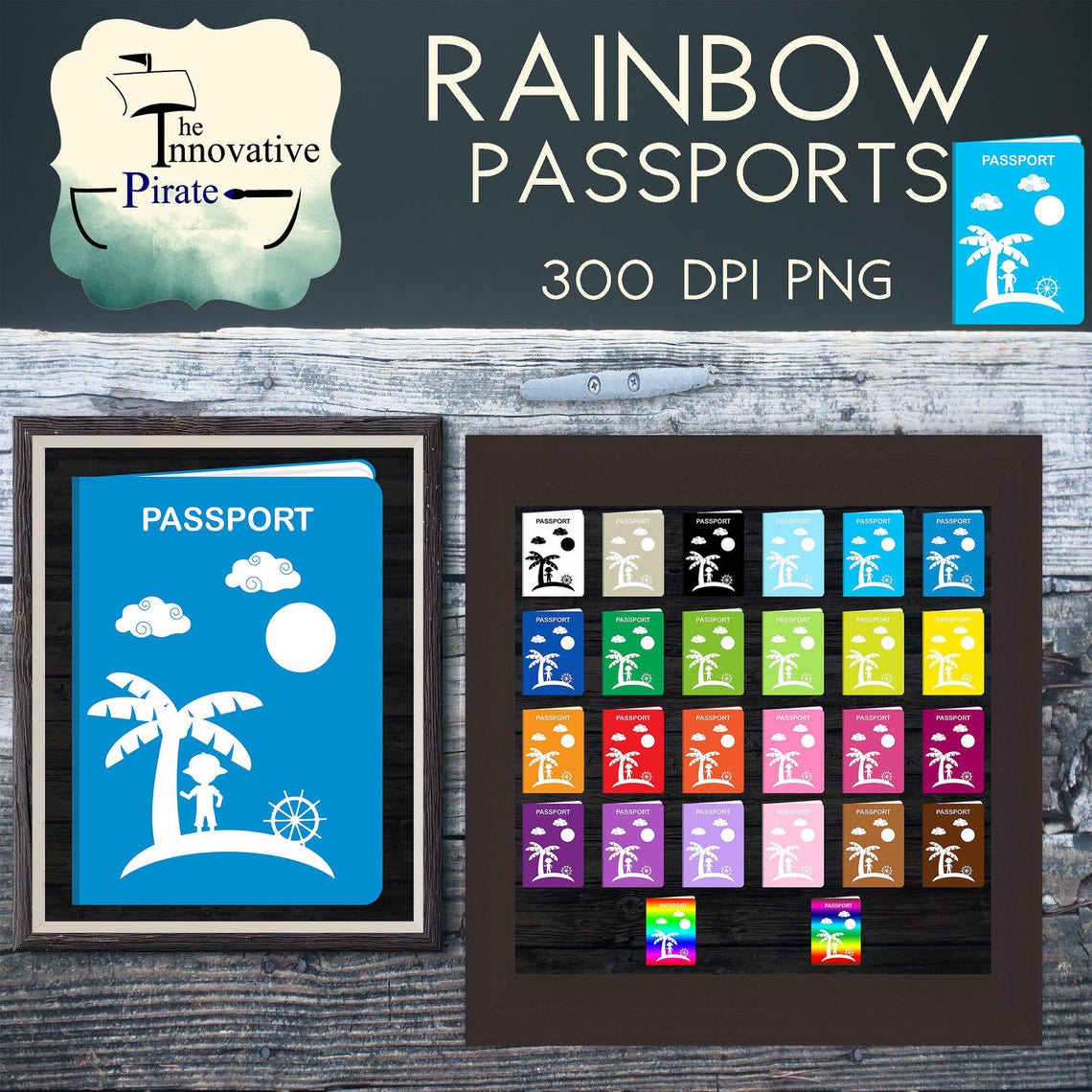 Rainbow Tinkles World Printables Passports