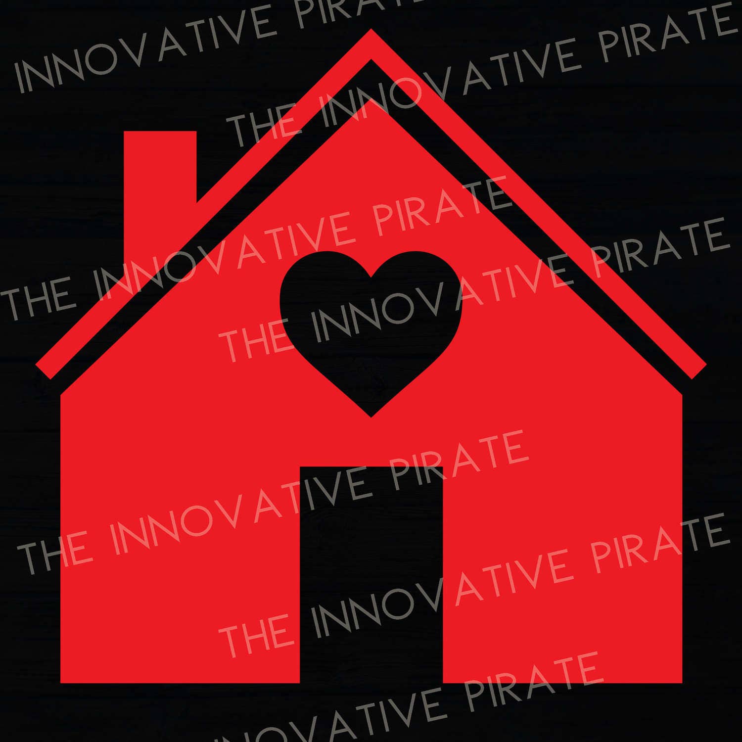 Rainbow Heart House Clipart Pack Colorful Heart Home Favor Etsy