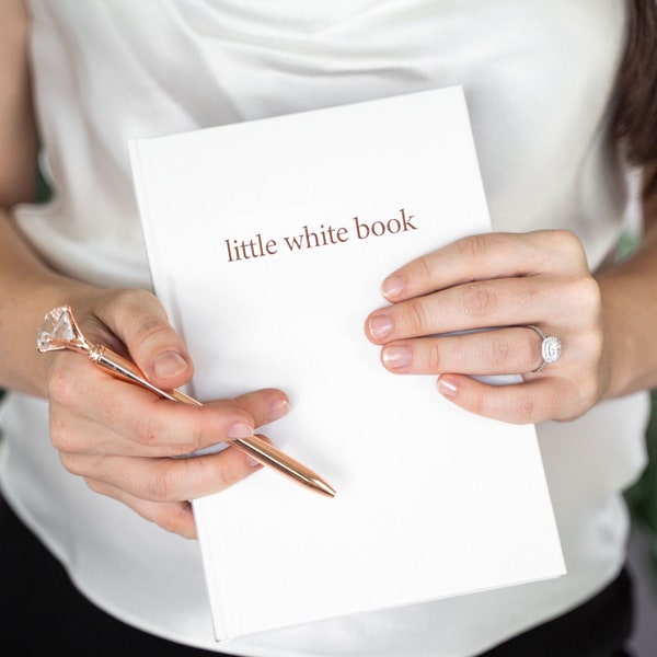 Named Best Wedding Planner Book | Little White Book | Wedding Organiser & Diary | Engagement Gift | Gender Neutral Wedding Planning Journal