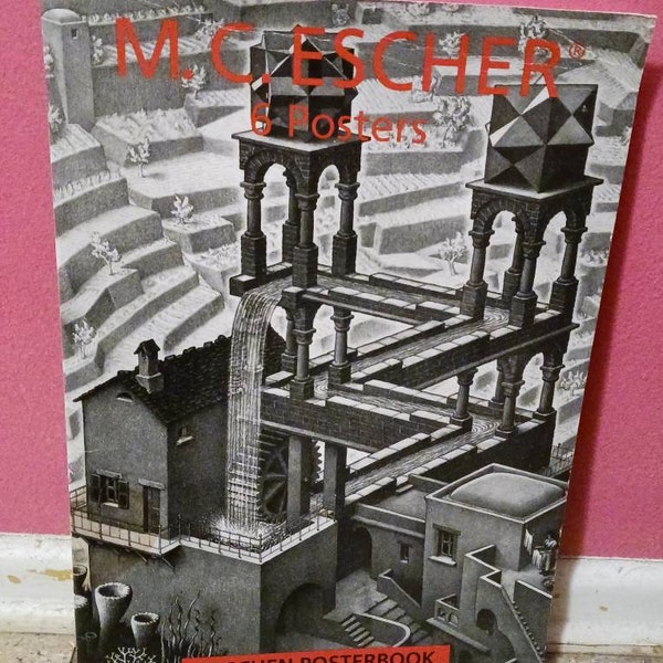 M. C ESCHER 1994 Taschen POSTERBOOK with 6 posters, 90s ART Poster Book