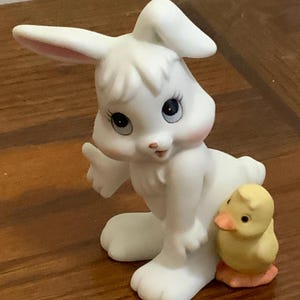 FIGURA DE CONEJO DE PASCUA, Decoración vintage de Pascua, Adornos de Pascua