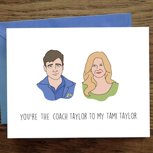 Tarjeta de Amor / DESCARGA INSTANTE DIY / Friday Night Lights / Entrenador Taylor / Tami / Eric / Aniversario / Cumpleaños / Imprimible / PDF Digital