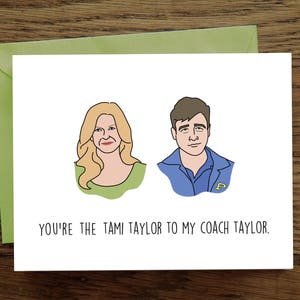 Tarjeta de Amor / DESCARGA INSTANTE DIY / Friday Night Lights / Entrenador Taylor / Tami / Eric / Aniversario / Cumpleaños / Imprimible / PDF Digital