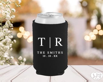 Personalized Neoprene Can Coolers | Wedding Favors, Monogrammed Huggers