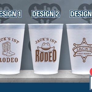 16oz Frosted Cups Full Color Logo, Design Your Own! $3.75