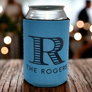 Custom Neoprene Can Coolers, Personalized Huggers, Custom Collapsible Can Coolers For Weddings and Parties - JJ's Party House McAllen