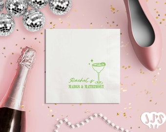Margs and Matrimony Custom Napkins