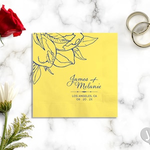Amalfi Coast Wedding Napkins: Personalized Elegance for Your Special Day!