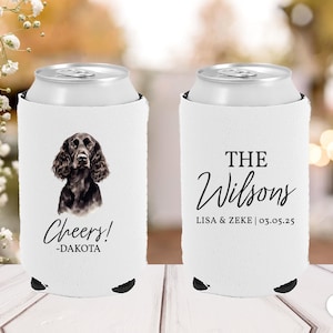 Pet Dog Neoprene Can Coolers - Custom Party Favors - Full Color Pet Portraits