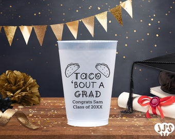 Taco Bout A Grad Personalized Graduation Frosted Cups