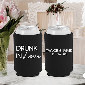 Drunk in Love Wedding Can Coolers
