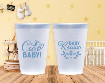 Ciao Baby Shower Cups - Italy Bambino Theme Party Supplies