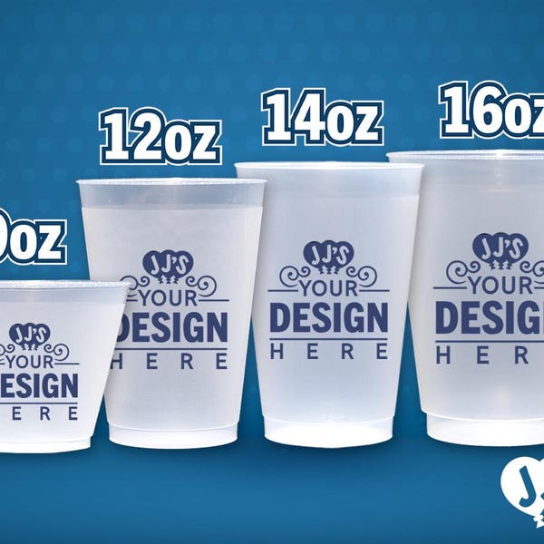 Vasos personalizados esmerilados, vasos flexibles irrompibles con impresión para cumpleaños, bodas, graduaciones y ocasiones especiales (impresión a un solo color).